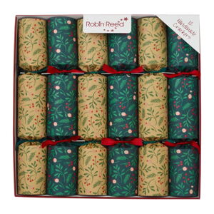 Vianočné crackery v súprave 12 ks Natural Foliage - Robin Reed