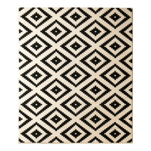 Krémovo-čierny koberec Hanse Home Hamla Diamond, 160 × 230 cm