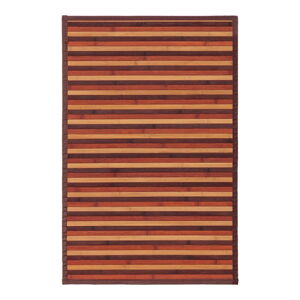 Bambusový koberec v horčicovej farbe/hnedý 60x90 cm – Casa Selección