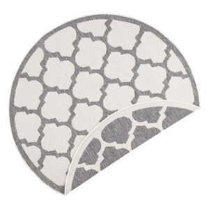 Sivo-krémový vonkajší koberec NORTHRUGS Palermo, ⌀ 200 cm