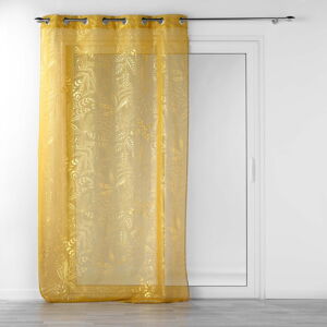 Žltá záclona 140x280 cm Belflor – douceur d'intérieur