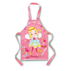 Ružová bavlnená detská zástera Cooksmart ® Fairy