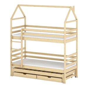 Domčeková/poschodová detská posteľ s úložným priestorom 80x160 cm Dalia - Lano Meble