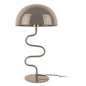 Svetlohnedá stolová lampa s kovovým tienidlom (výška  54 cm) Twist – Leitmotiv