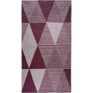 Vínovočervený umývateľný koberec 120x160 cm – Vitaus