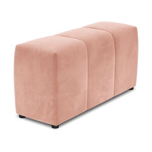 Ružová zamatová podrúčka k modulárnej pohovke Rome Velvet - Cosmopolitan Design
