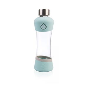 Tyrkysovomodrá sklenená fľaša z borosilikátového skla Equa Active Mint, 550 ml