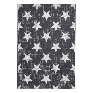 Biely/čierny vonkajší koberec 230x160 cm Santa Monica - Think Rugs