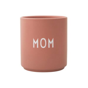 Ružový porcelánový hrnček Design Letters Favourite Mom