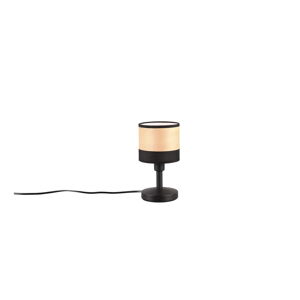 Čierna/v prírodnej farbe stolová lampa (výška  22 cm) Bolzano – Trio