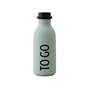 Svetlozelená fľaša na vodu Design Letters To Go, 500 ml