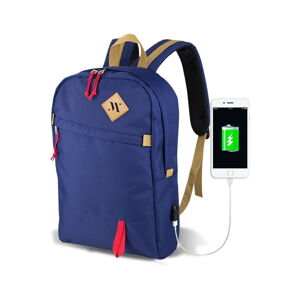 Modrý batoh s USB portom My Valice FREEDOM Smart Bag
