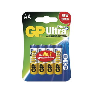 Súprava 4 alkalických baterií EMOS GP Ultra Plus AA