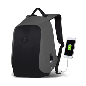 Čierno-sivý batoh s USB portom My Valice SECRET Smart Bag