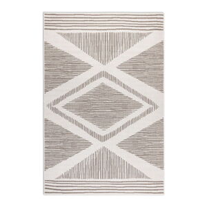 Hnedý/krémovobiely vonkajší koberec 200x290 cm Gemini – Elle Decoration