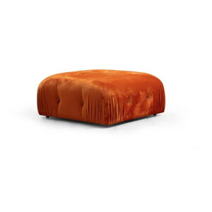 Oranžový zamatový taburet Bubble – Balcab Home