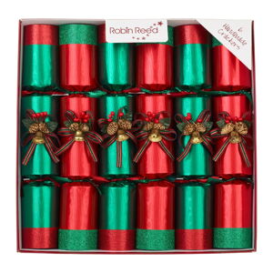 Vianočné crackery v súprave 6 ks Ring O Bells Red - Robin Reed