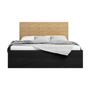 Čierna dvojlôžková posteľ s úložným priestorom a roštom 160x200 cm Hanoi - Marckeric