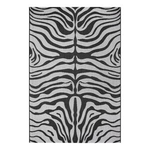 Čierno-sivý vonkajší koberec Ragami Safari, 120 x 170 cm