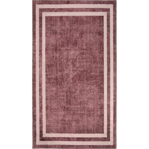 Červený prateľný koberec behúň 200x80 cm - Vitaus