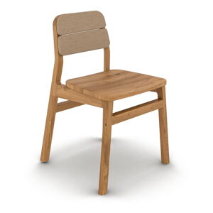Jedálenské stoličky v súprave 2 ks z dubového dreva v prírodnej farbe Twig – The Beds