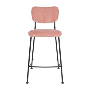 Svetloružové barové stoličky v súprave 2 ks 92 cm Benson – Zuiver