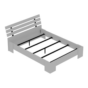 Biela dvojlôžková posteľ 140x190 cm Kutay – Kalune Design