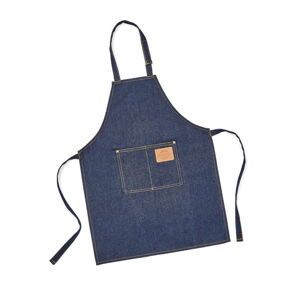 Modrá bavlnená detská zástera Cooksmart ® Oxford Denim