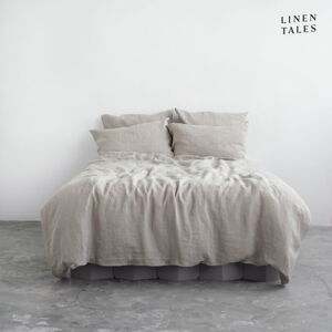 Krémové ľanové obliečky na jednolôžko 135x200 cm - Linen Tales