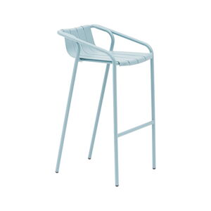 Modré kovové záhradné barové stoličky v súprave 2 ks Fleole – Ezeis