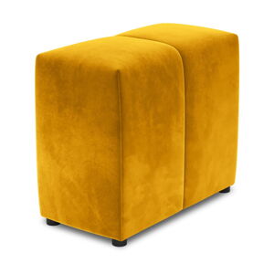Žltá zamatová opierka k modulárnej pohovke Rome Velvet - Cosmopolitan Design