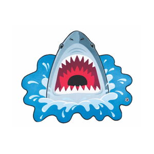 Plážová deka v tvare žraloka Big Mouth Inc., ⌀ 152 cm