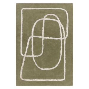 Zelený ručne tkaný vlnený koberec 120x170 cm Matrix – Asiatic Carpets
