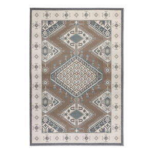 Hnedý/krémovobiely koberec 160x235 cm Terrain – Hanse Home