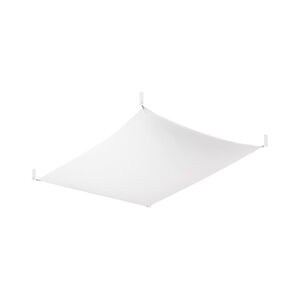 Biele stropné svietidlo s textilným tienidlom 80x105 cm Viva – Nice Lamps