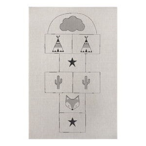 Krémový detský koberec Ragami Games, 200 x 290 cm
