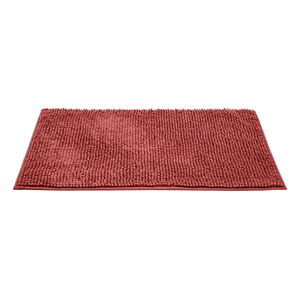 Červená textilná kúpeľňová predložka 50x80 cm Chenille - Allstar