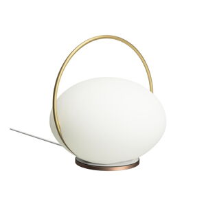 Biela/v zlatej farbe LED stolová lampa (výška  19 cm) Orbit – UMAGE