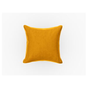 Žltý zamatový vankúš k modulárnej pohovke Rome Velvet - Cosmopolitan Design