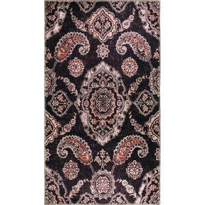 Čierny prateľný koberec 180x120 cm - Vitaus