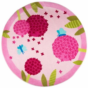 Detský koberec Polen Pink, ⌀ 133 cm