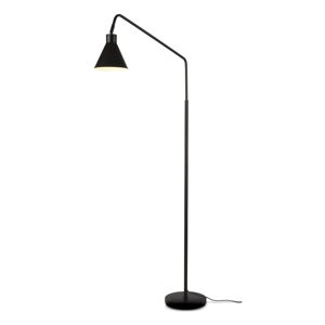 Čierna stojacia lampa s kovovým tienidlom (výška 153 cm) Lyon – it's about RoMi