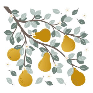 Hárok samolepiek 54x50 cm Pears On A Branch – Lilipinso