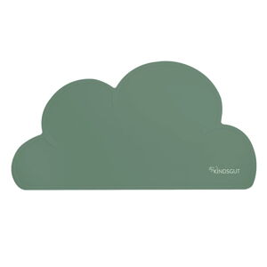 Zelené silikónové prestieranie Kindsgut Cloud, 49 x 27 cm