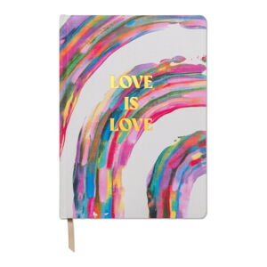 Zápisník 200 stránok formát A4 Love is Love - DesignWorks Ink