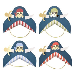 Papierové čiapky v súprave 8 ks Pirate – Meri Meri