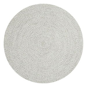 Biely/béžový okrúhly vonkajší koberec ø 150 cm - NORTHRUGS