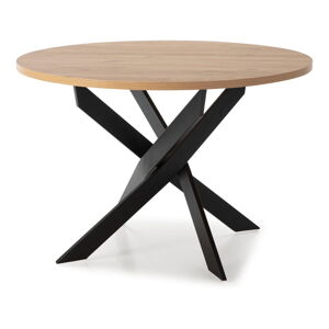 Okrúhly jedálenský stôl s doskou v dubovom dekore 120x120 cm Ther – Marckeric