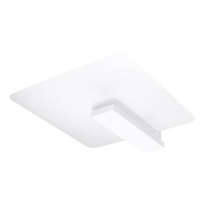 Biele stropné svietidlo so skleneným tienidlom 40x47.5 cm Parola – Nice Lamps