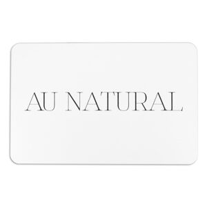 Biela kúpeľňová predložka 39x60 cm Au Natural – Artsy Doormats
